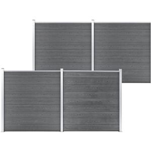 Vidaxl - Garden Fence wpc 699x186 cm Grey