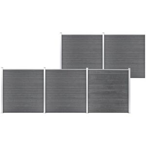 Vidaxl - Garden Fence wpc 872x186 cm Grey