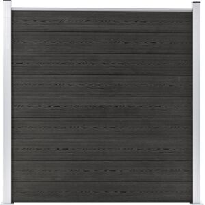 BONNEVIE Garden Fence,Boundary Fence WPC 180x186 cm Grey VSVS735661