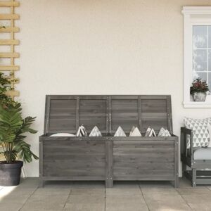 Bonnevie - Garden Storage Box,Garden shed,Tool shed Anthracite 150x50x56.5 cm Solid Wood Fir CFW24912