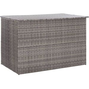 Bonnevie - Garden Storage Box,Garden shed,Tool shed Grey 150x100x100 cm Poly Rattan CFW74582