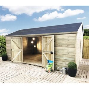 Marlborough - install included 12 x 11 reverse windowless t&g Apex Wooden Workshop / Garden Shed (12' x 11' / 12ft x 11ft) (12x11)
