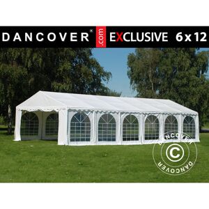 DANCOVER Marquee Party tent Pavilion Exclusive 6x12 m pvc, White