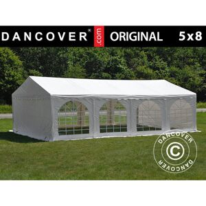 DANCOVER Marquee Party tent Pavilion Original 5x8 m PVC 900, White