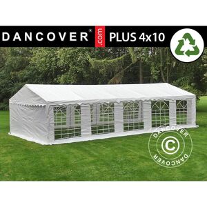 Dancover - Marquee Party tent Pavilion plus 4x10 m pe 700, White