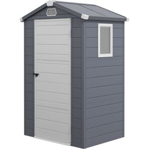 Outsunny - 4 x 3ft Garden Shed Storage with Foundation Kit and Vents 4 x 3ft