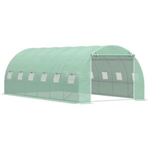 Outsunny - Greenhouse Polytunnel Walk-in Flower Plant Steel Outdoor 6 x 3 m