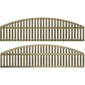 Premier Garden Supplies - Premier 6ft x 1ft Florence Vertical Slatted Arch Trellis Panel