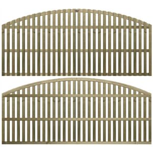 PREMIER GARDEN SUPPLIES Premier 6ft x 2ft Florence Vertical Slatted Arch Trellis Panel