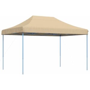 Foldable Party Tent Pop-Up Beige 410x279x315 cm Vidaxl