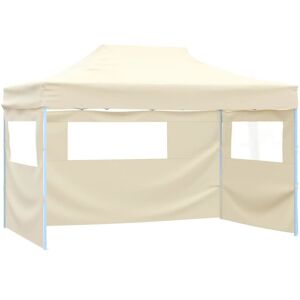 Vidaxl - Professional Folding Party Tent with 3 Sidewalls 3x4 m Steel Cream