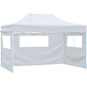 Vidaxl - Professional Folding Party Tent with 3 Sidewalls 280x410x315 cm Steel White