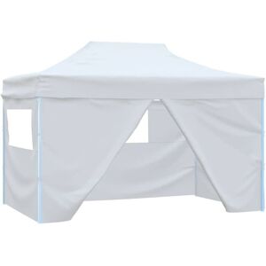 Vidaxl - Professional Folding Party Tent with 4 Sidewalls 280x410x315 cm Steel White