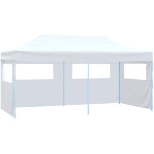Vidaxl - Professional Folding Party Tent with 4 Sidewalls 3x6 m Steel White