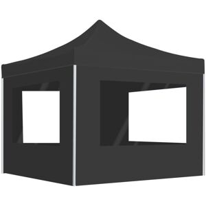 Bonnevie - Professional Folding Party Tent,Family Tent,Camping tent with Walls Aluminium 3x3 m Anthracite VSVS279596