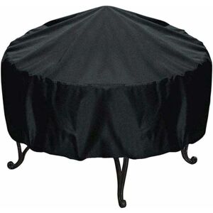 Linghhang - Protective Cover for Round Fire Pit, 84x50cm Fontainebleau (Black)