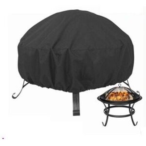 Sollbry - Protective Cover for Round Fire Pit, Drawstring for Waterproof, Windproof, uv Resistant, Oxford Fabric 80 x 65 cm for Oven, Dining Table