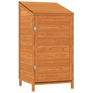 Garden Shed Brown 55x52x112 cm Solid Wood Fir Vidaxl