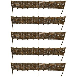SELECTIONS Willow Hurdles Lawn Edging (120cm x 20cm) - 5 Panels