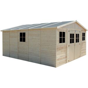 Wooden Garden Shed- Apex Shiplap Wooden Shed W14ft x L17ft x H8ft - Sheds and Outdoor Storage - Wooden garden storage shed, 17 mm planks - TIMBELA