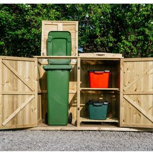 Chatburn 1 Wheelie Bin/2 Recycle Box Store - L80.4 x W134 x H120 cm - Fits 1 x 180L or 240L Wheelie Bins & 2 x Recycle Boxes Chatburn 1 Wheelie Bin/2 Recycle Box Store - L80.4 x W134 x H120 cm - Fits 1 x 180L or 240L Wheelie Bins & 2 x Recycle Boxes