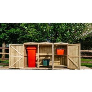 Chatburn 1 Wheelie Bin/4 Recycle Box Store - L80.4 x W192 x H120 cm - Fits 1 x 180L or 1 x 240L Wheelie Bins & 4 x Recycle Boxes Chatburn 1 Wheelie Bin/4 Recycle Box Store - L80.4 x W192 x H120 cm - Fits 1 x 180L or 1 x 240L Wheelie Bins & 4 x Recycle Boxes