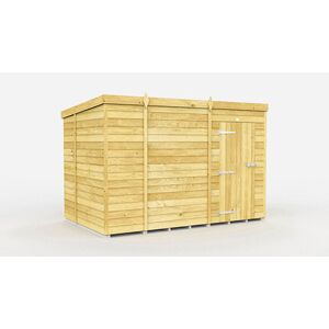 10 x 6 Feet Pent Shed - Single Door Without Windows - Wood - L178 x W302 x H201 cm 10 x 6 Feet Pent Shed - Single Door Without Windows - Wood - L178 x W302 x H201 cm