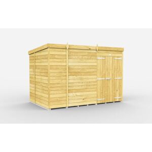 10 x 7 Feet Pent Shed - Double Door Without Windows - Wood - L214 x W302 x H201 cm 10 x 7 Feet Pent Shed - Double Door Without Windows - Wood - L214 x W302 x H201 cm