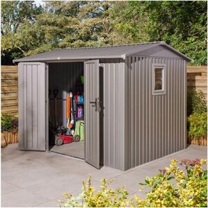 ROWLINSONS Rowlinson Brentvale 10X8 Premium Apex Metal Shed ROWLINSONS Rowlinson Brentvale 10X8 Premium Apex Metal Shed