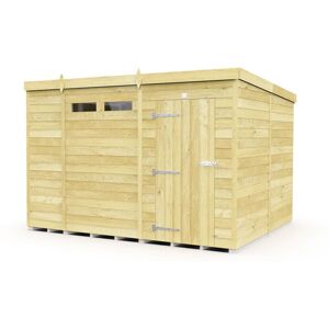 10 x 8 Feet Pent Security Shed - Single Door - Wood - L231 x W302 x H201 cm 10 x 8 Feet Pent Security Shed - Single Door - Wood - L231 x W302 x H201 cm