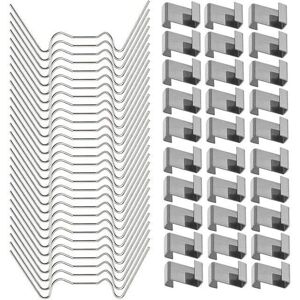 CSPARKV 100 Pcs Stainless Steel Greenhouse Glass Window Fixing Clips with 50 Pcs Greenhouse Glazing w Wire Clips and 50 Pcs Greenhouse Glazing z Overlap Clips CSPARKV 100 Pcs Stainless Steel Greenhouse Glass Window Fixing Clips with 50 Pcs Greenhouse Glazing w Wire Clips and 50 Pcs Greenhouse Glazing z Overlap Clips