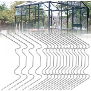 CYSLMUK 100PCS Greenhouse Glazing Clips 8cm Greenhouse Glass Clips 304 Stainless Steel w Type Glazing Clips for Fixing Glass in Greenhouses, Silver CYSLMUK 100PCS Greenhouse Glazing Clips 8cm Greenhouse Glass Clips 304 Stainless Steel w Type Glazing Clips for Fixing Glass in Greenhouses, Silver