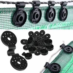 Cyslmuk - 100pcs Privacy Screen Fixing Clip, Special Clip with Plastic Grommet, Anti-UV Treated Fixing Clips for Privacy Screen, Net, Fence, Shade Cyslmuk - 100pcs Privacy Screen Fixing Clip, Special Clip with Plastic Grommet, Anti-UV Treated Fixing Clips for Privacy Screen, Net, Fence, Shade