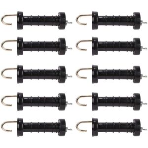 10Pcs Electric Fence Electronic Door Handle Arch Hook Gate Handle with Spring Tension Limiter and Large Attached Hook 10Pcs Electric Fence Electronic Door Handle Arch Hook Gate Handle with Spring Tension Limiter and Large Attached Hook