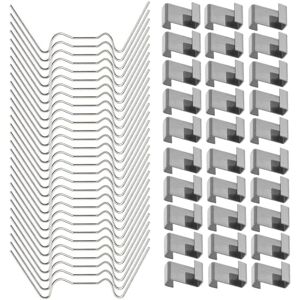WOIYIC 120 Pcs Stainless Steel Greenhouse Glass Window Fixing Clips (with 60 Pcs Greenhouse Glazing W Wire Clips and 60 Pcs Greenhouse Glazing Z Overlap WOIYIC 120 Pcs Stainless Steel Greenhouse Glass Window Fixing Clips (with 60 Pcs Greenhouse Glazing W Wire Clips and 60 Pcs Greenhouse Glazing Z Overlap