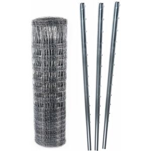 AQUAGART Hunting Fence 150m - Steel Mesh with Z Posts AQUAGART Hunting Fence 150m - Steel Mesh with Z Posts