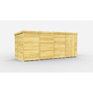 16 x 7 Feet Pent Shed - Single Door Without Windows - Wood - L214 x W474 x H201 cm 16 x 7 Feet Pent Shed - Single Door Without Windows - Wood - L214 x W474 x H201 cm