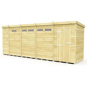 17 x 4 Feet Pent Security Shed - Single Door - Wood - L118 x W492 x H201 cm 17 x 4 Feet Pent Security Shed - Single Door - Wood - L118 x W492 x H201 cm