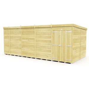 17 x 8 Feet Pent Shed - Double Door Without Windows - Wood - L231 x W492 x H201 cm 17 x 8 Feet Pent Shed - Double Door Without Windows - Wood - L231 x W492 x H201 cm