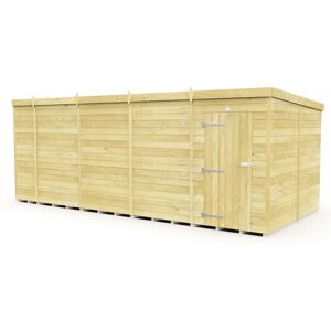 17 x 8 Feet Pent Shed - Single Door Without Windows - Wood - L231 x W492 x H201 cm 17 x 8 Feet Pent Shed - Single Door Without Windows - Wood - L231 x W492 x H201 cm