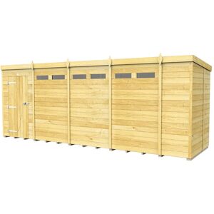 18 x 5 Feet Pent Security Shed - Single Door - Wood - L147 x W533 x H201 cm 18 x 5 Feet Pent Security Shed - Single Door - Wood - L147 x W533 x H201 cm