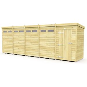 20 x 4 Feet Pent Security Shed - Single Door - Wood - L118 x W589 x H201 cm 20 x 4 Feet Pent Security Shed - Single Door - Wood - L118 x W589 x H201 cm