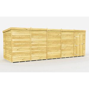 20 x 7 Feet Pent Shed - Single Door Without Windows - Wood - L214 x W589 x H201 cm 20 x 7 Feet Pent Shed - Single Door Without Windows - Wood - L214 x W589 x H201 cm