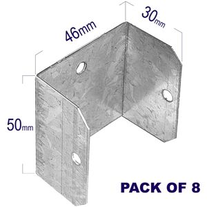 Premier Garden Supplies - 8x Fence Panel Clips 46 x 50mm Premier Garden Supplies - 8x Fence Panel Clips 46 x 50mm
