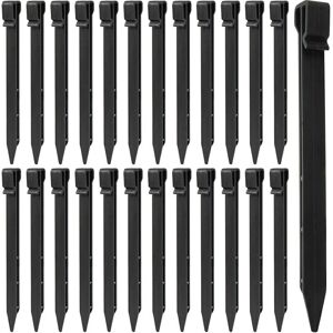 SNQ 25-Piece Landscape Edging Anchor Stakes, Plastic Ground Stakes, Heavy-Duty Tent Pegs, Anchor Spikes for Tents, Boards, Decks, Edging, Lawn Gardens, SNQ 25-Piece Landscape Edging Anchor Stakes, Plastic Ground Stakes, Heavy-Duty Tent Pegs, Anchor Spikes for Tents, Boards, Decks, Edging, Lawn Gardens,
