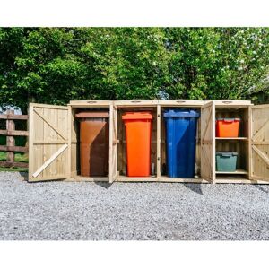 Chatburn 3 Wheelie Bin/2 Recycle Box Store - L80.4 x W273 x H120 cm - Fits 3 x 180L or 3 x 240L Wheelie Bins & 2 x Recycle Boxes Chatburn 3 Wheelie Bin/2 Recycle Box Store - L80.4 x W273 x H120 cm - Fits 3 x 180L or 3 x 240L Wheelie Bins & 2 x Recycle Boxes