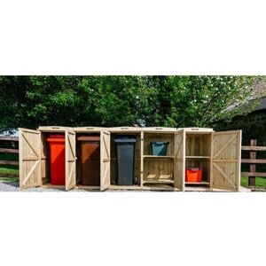 Chatburn 3 Wheelie Bin/4 Recycle Box Store - L80.4 x W330 x H120 cm - Fits 3 x 180L or 3 x 240L Wheelie Bins & 4 x Recycle Boxes Chatburn 3 Wheelie Bin/4 Recycle Box Store - L80.4 x W330 x H120 cm - Fits 3 x 180L or 3 x 240L Wheelie Bins & 4 x Recycle Boxes