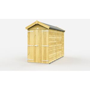 4 x 10 Feet Apex Shed - Double Door Without Windows - Wood - L302 x W118 x H217 cm 4 x 10 Feet Apex Shed - Double Door Without Windows - Wood - L302 x W118 x H217 cm