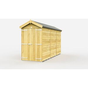 4 x 11 Feet Apex Shed - Double Door Without Windows - Wood - L329 x W118 x H217 cm 4 x 11 Feet Apex Shed - Double Door Without Windows - Wood - L329 x W118 x H217 cm
