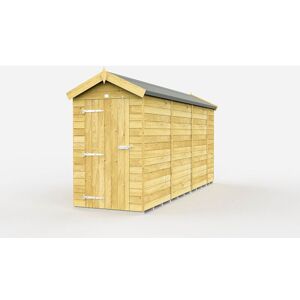 4 x 13 Feet Apex Shed - Single Door Without Windows - Wood - L387 x W118 x H217 cm 4 x 13 Feet Apex Shed - Single Door Without Windows - Wood - L387 x W118 x H217 cm